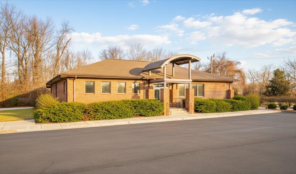 Greensboro office building from angle