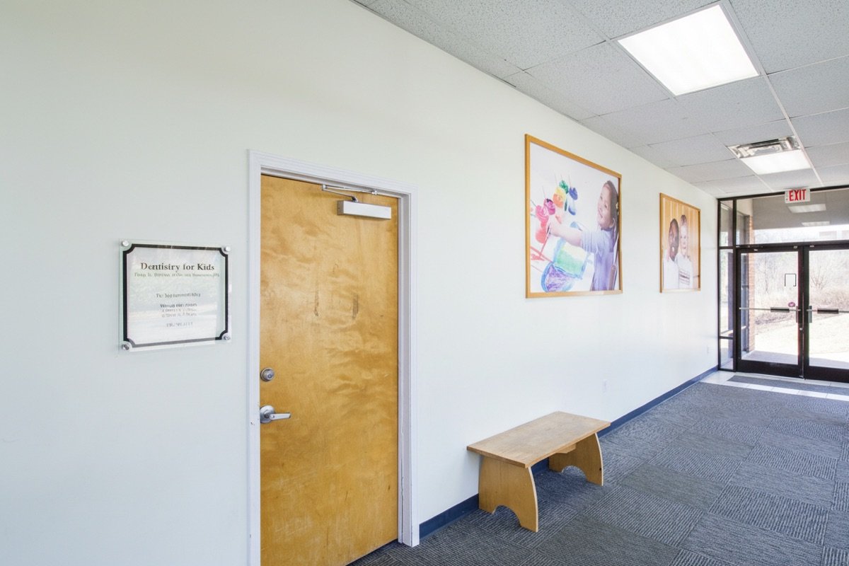 Winston-Salem office entrance hallway