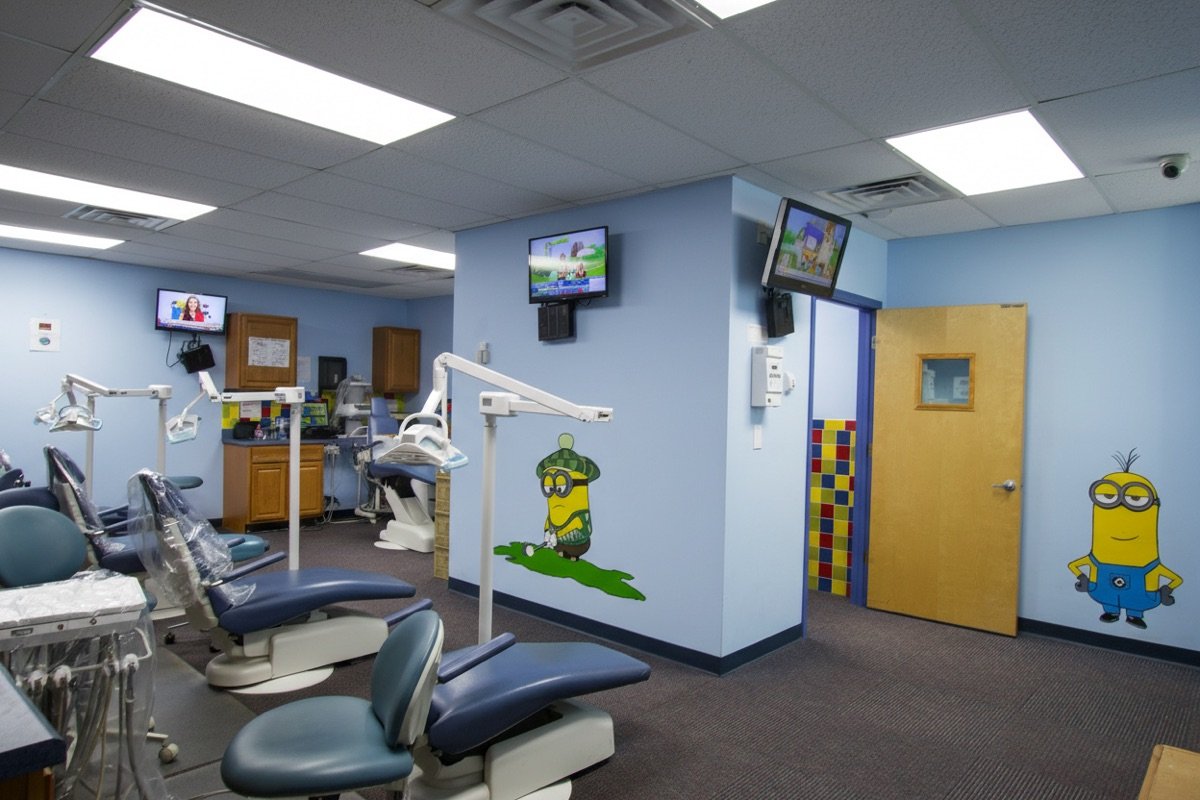 Winston-Salem Minions themed treatment area